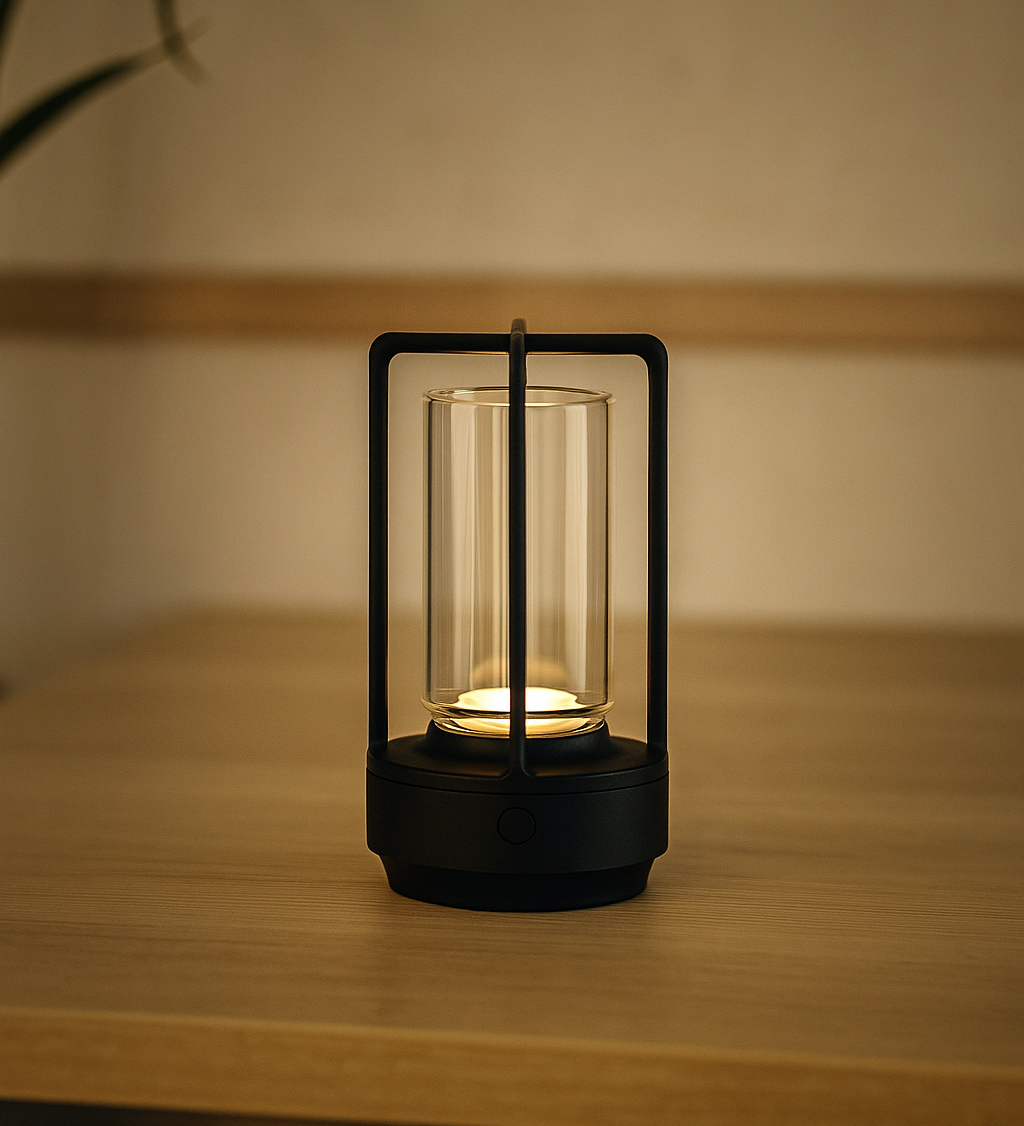 LuminaNord | Moderne Kabellose Tischlampe | Wohnzimmer Beleuchtung
