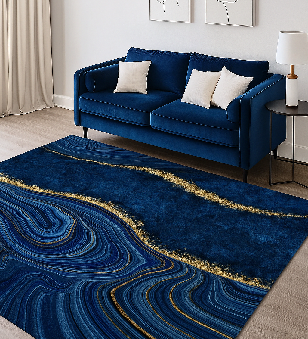 NordikMuster | Geometrische Rutschfeste Teppich | Wohnzimmer Dekoration