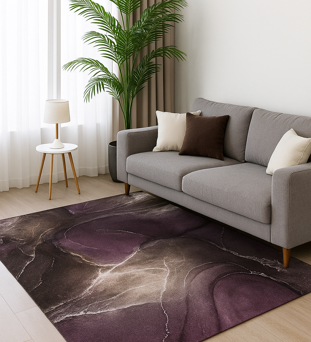 NordikMuster | Geometrische Rutschfeste Teppich | Wohnzimmer Dekoration