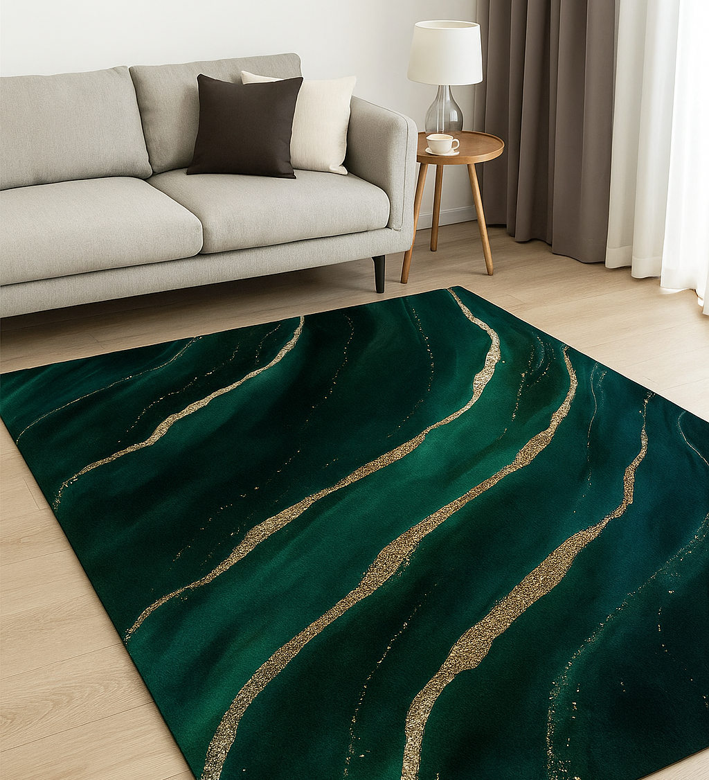 NordikMuster | Geometrische Rutschfeste Teppich | Wohnzimmer Dekoration