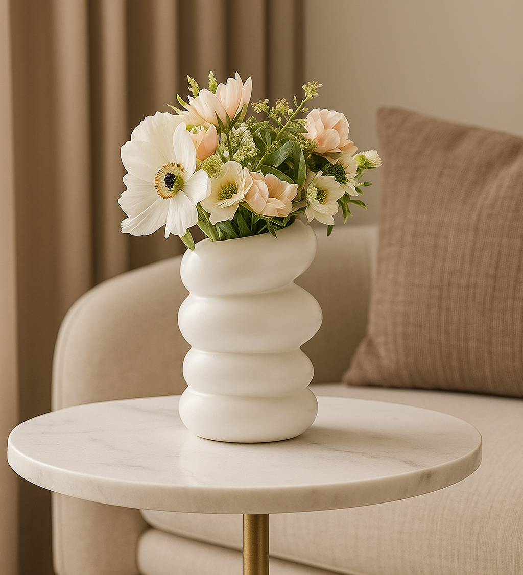 SpiralVase | Moderne Spiralförmige Vase | Wohnzimmer Dekoration