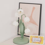 Tischlampe Blumen-Lampenschirm Wohnzimmer | Modern