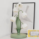 Tischlampe Blumen-Lampenschirm Wohnzimmer | Modern