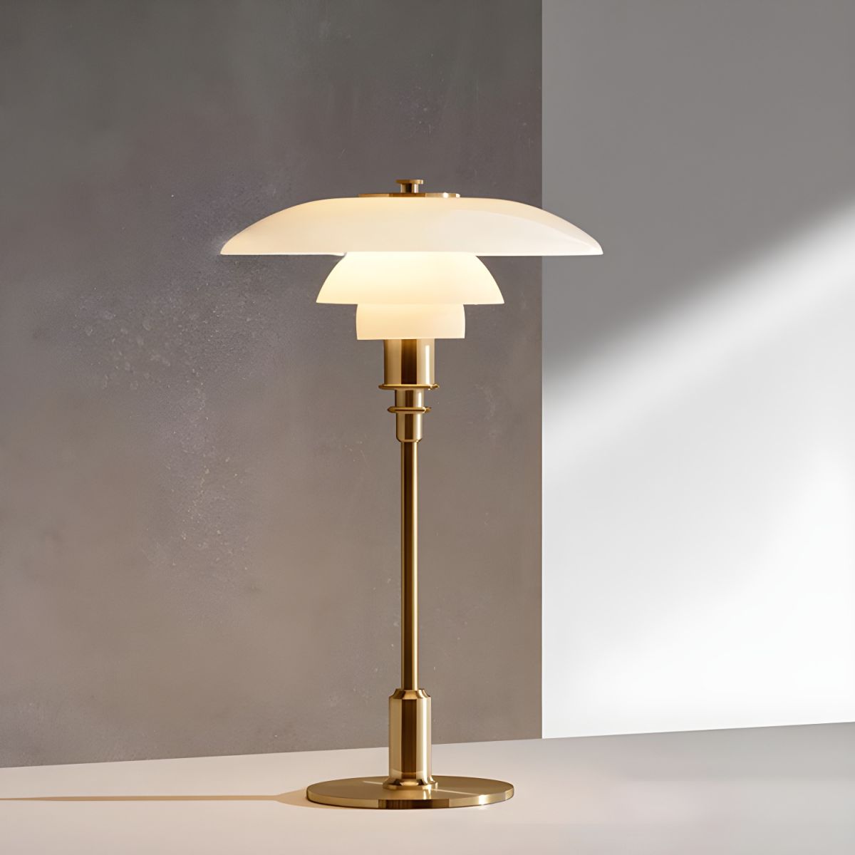 Tischlampe Modern LED Schirm | Wohnzimmer