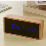 Wecker Digital Holz Mit Temperatur | LED