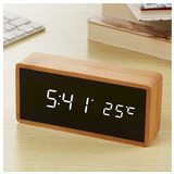 Wecker Digital Holz Mit Temperatur | LED
