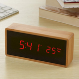 Wecker Digital Holz Mit Temperatur | LED